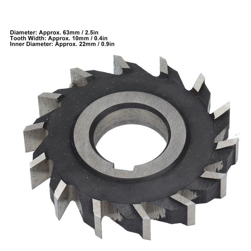Milling Cutter High Speed Steel Straight 14 Teeth Face Mill
