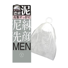 Muddy Washing Mens, 4.2 oz (120 g) (Special Set with Foaming Net for Mud Cleansing) [Strawberry Nose, Blackheads, Clay, Pore Care, Foaming Facial Cleanser, Mud Pack, Men's Facial Cleanser]