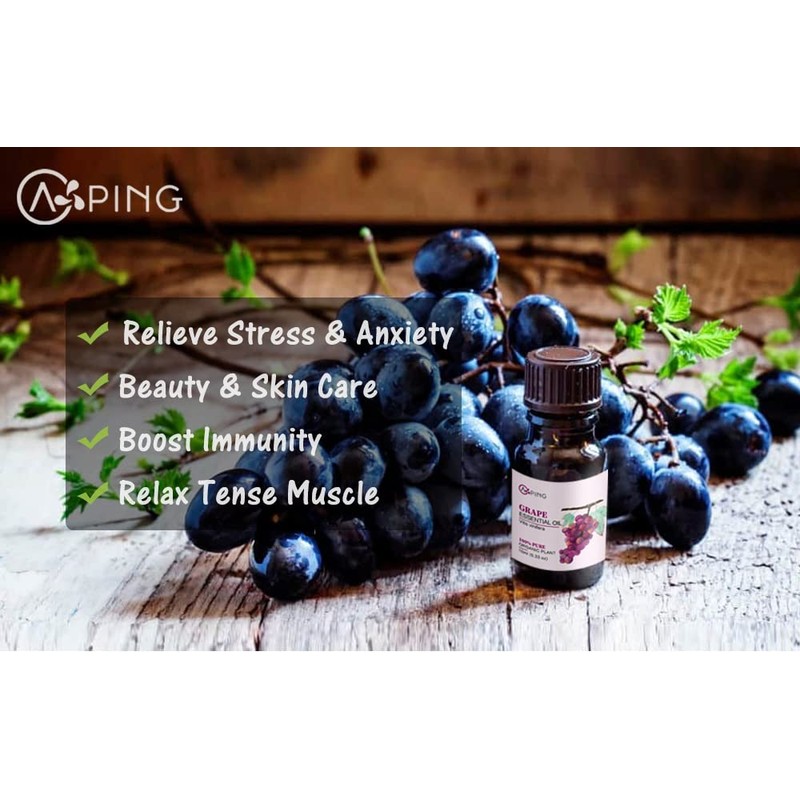 AOPING Grape Essential Oil - 100% Pure Organic Natural Plant