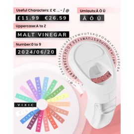 Embossing Label Maker Machine, 3D Portable Embossed Label Maker with 5 Label Maker Tape 3/8"(9mm), Vintage Label Printer, Old Style Embosser Handheld Labeller For Home Child And DIY-Pink