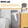 SpaceAid Laundry Hamper with Lid, 110L Large Tall Clothes Basket