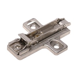 10 Pack Salice Screw-On Domi Mounting Plate 2mm, Frameless Cabinet Hinge Base, Zinc Die Cast, Compatible with Salice 100, 200, 400, F, M, Universal, Silentia and Silentia+ Hinges - SABAR3R29