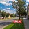 BLSUREFYX 5pcs Arrow Parking Signs with Stake 14.4"x5.5" Double Sided