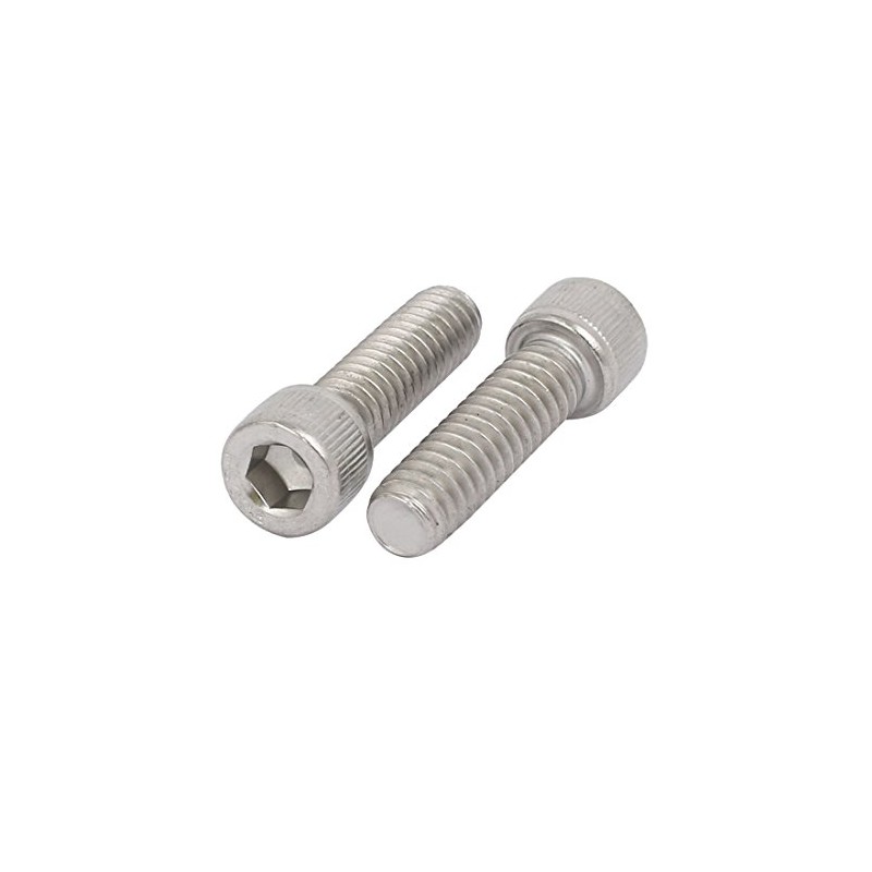 Sourcingmap 1/4"-20 x 7/8" 304 Stainless Steel Full Thread Hex