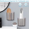 Boperzi Dustproof Cover Toothbrush Holder Wall Mounted Automatic Dispenser for