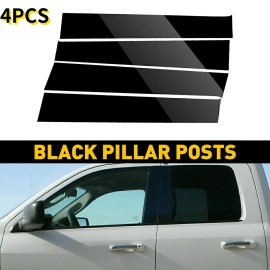 liangren Black Post Pillar Trim Dodge for 2009-2014 2015 Ram 1500 2500 3500 Cab Crew/Quad