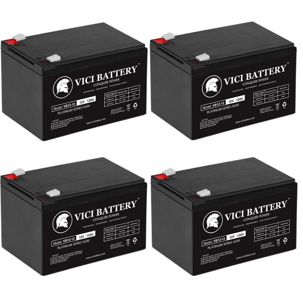 VICI Battery 12V 12AH Battery for Burglar Alarm, Smoke Detector