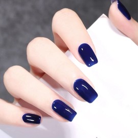 Quick Dry Nail Polish, Chip Resistant Manicure, Non-Toxic, Vegan, Cruelty Free, 12ml, Fast Drying in 60 Seconds (Deep Blue)