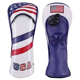 SelectPlaza Custom Design ◆ Headcover US Flag USA Flag ◆ Driver/Fairway Wood/Putter Select Plaza (Free, Fairway Wood)