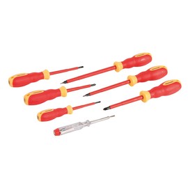 Silverline VDE Soft-Grip Electricians Screwdriver Set 7pce (928227)