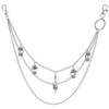 OOTSR Three-layer trouser chain, jeans chains, punk skull trouser chain,