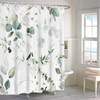ASDCXZ Leaves Shower Curtain 180 x 200 cm, Spring Hand-Painted
