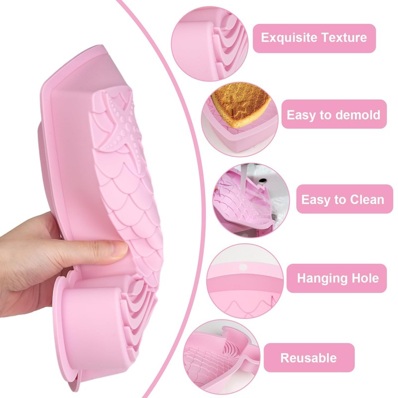 Semazz Mermaid Baking Mould PP