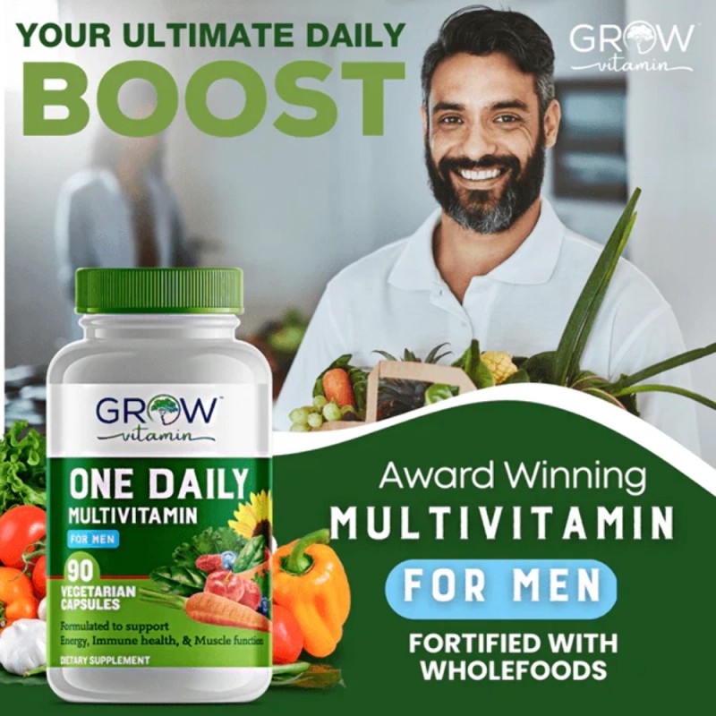 Multivitamínico diario Grow Vitamin One para hombres