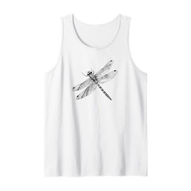 Mens Womens Kids Illustration Vintage Retro Dragonfly Lover Tank Top