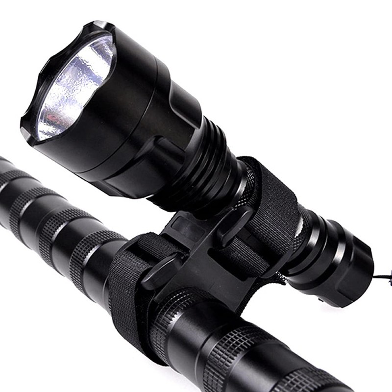 SOUTHJIELING Multi-Purpose Bike Strap Band Flashlight LED Tourch Mount Holder