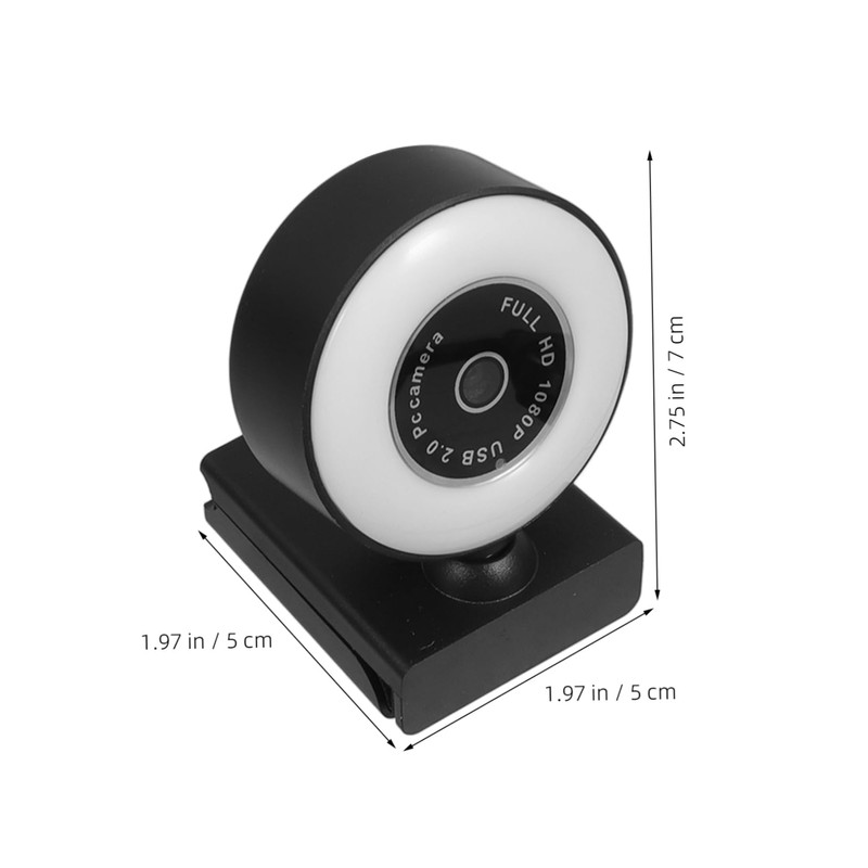 Operitacx Web Camera Ring Light Usb Webcam Brightness for Video