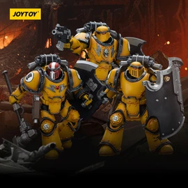 JOYTOY Warhammer 40k Imperial Fists, Imperial Fists Legion Praetor with Power Sword 1/18 Action Figure Model, Dedicated to You who Love Collecting