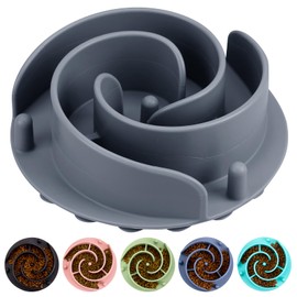 Slow Feeder Dog Bowls Insert, Bestalk Soft Silicone Dog Slow Eating Feeder Insert with Suction Cups for Small, Medium and Large Dogs, Fit into Basic Bowls and Elevated Dog Bowls