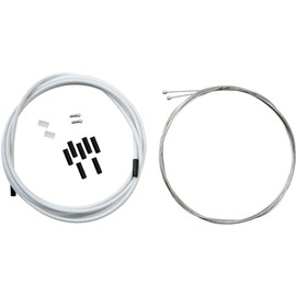 CONTEC SCHALTZUGSET Shift Self Packaged/MTB/Hybrid/Road In Universal Steel Diameter 1.1 Stainless 2275 mm/2500 mm – 2500 mm Shell, 10 Sealed Stop Collars, 2 Crimping and 2 Set O Rings, White