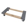 Hyper Tough 30-Inch Wooden Moving Dolly, 660-lb Capacity, Dollies