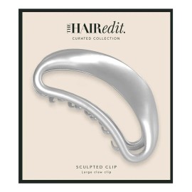 Clip Con Forma De Garra De Plata Esculpida
