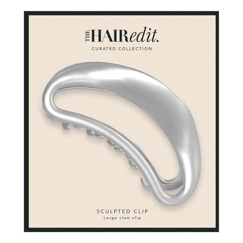 Clip Con Forma De Garra De Plata Esculpida