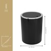 Bremermann bathroom series Savona cosmetic bin with a swing lid,