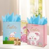 Colodeol 4 Pack 9" Easter Gift Bags with Tissue Paper,