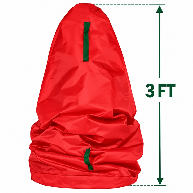 Red Upright Christmas Tree Storage Bag for Artificial Trees –