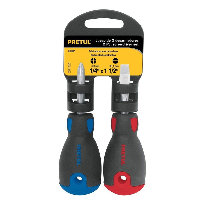 Pretul JDT-2BP, Duo de desarmadores tipo trompo, mango Comfort Grip