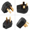 3-Prong Straight Blade Angle Plug NEMA 14-50P Power Plug Disconnect