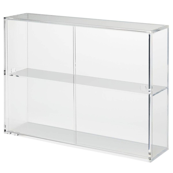MUJI 02856113 Acrylic Collection Stand with Pull Door, Large, Approx.