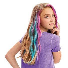Cra-Z-Art Shimmer 'n Sparkle Glitter and Glam Metallic Hair Art Set with Hair Chalk Pens and Hair Gems by Cra-Z-Art