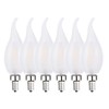 Sunaiony Frosted Candelabra Light Bulbs 40 Watt Equivalent LED Dimmable E12 Candelabra Base Light Bulb for Chandeliers, 2700K Warm White, Pack of 6