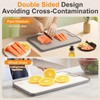 Infumm Titanium cutting boards for Kitchen,Double Sided Food Grade,Pure Titanium
