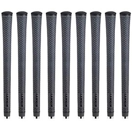 Lamkin UTx Cord Midsize Golf Grips, 9 Piece Golf Grip Pack, Grey