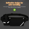 Esoes Bum Bag Belt Bag Belt with Bottle Holder, black