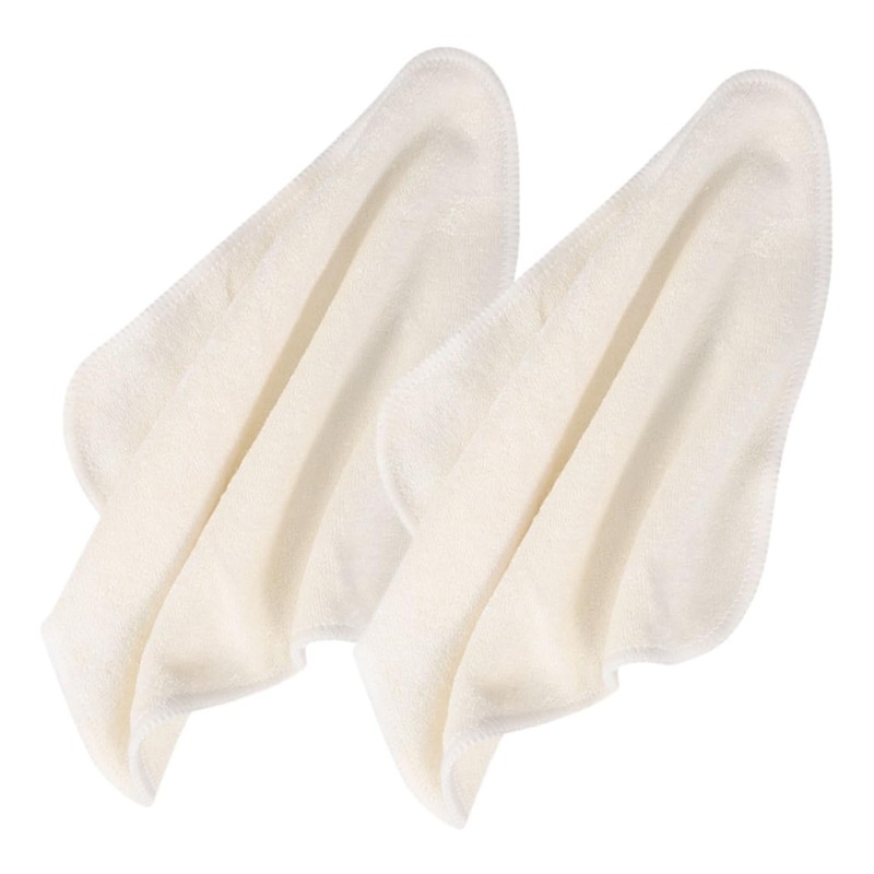 FOMIYES 4sets Bamboo Face Towels Reusable Exfoliating Face Cloths Large