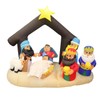 ElectricArt 7 Foot Nativity Scene LED Christmas Inflatable