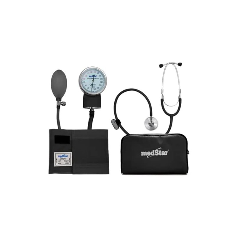 Kit Baumanometro y Estetoscopio Simple MedStar