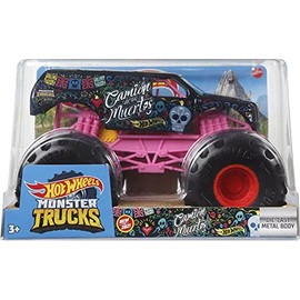 Hot Wheels Monster Trucks Camion De Los Muertos, 1:24 Scale die cast