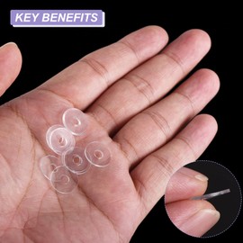 PATIKIL Nylon Flat Washers 4mm ID, 13mm OD, 1mm Thick M4 Metric Plastic Flexibility Gaskets Round Spacers-Applications for Faucet Valve Water Pipe Hose-[Qty 20 Clear]