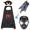 Spider Cape and Mask, Hero Web Shooter Kids Cape Mask