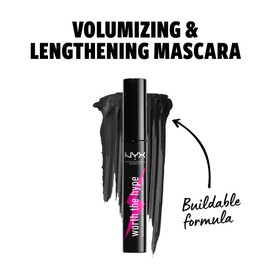 NYX Professional Makeup Worth The Hype Volumizing & Lengthening Mascara, 0.23 Ounce, 1 Count