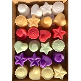 handmade Premium Quality Highly Scented Wax Melts. 24 x 5g Melts in each pack (Fruity mix)