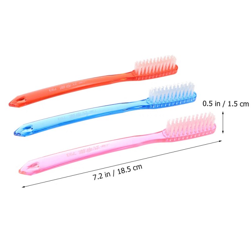  12 Pcs Super Bristle Toothbrush Hard Toothbrushes for Adults