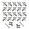 30 Pcs Plasterboard Wall Plugs,Drywall Anchors and Drywall Screws Set,Dry