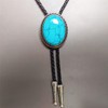 Himongoo - Corbata de granito de ágata de jade turquesa