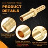 HARFINGTON 2pcs 5/16" to 1/4" Brass Hose Barb Fitting Metals